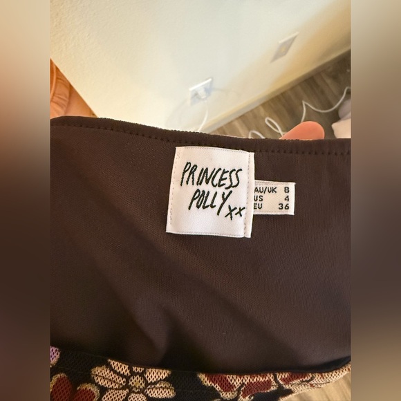 Princess Polly floral mini micro skirt size S - Picture 9 of 10